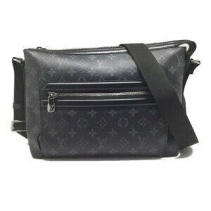 LOUIS VUITTON Odyssey Messenger Shoulder Bag Monogram Eclipse Black Canvas
